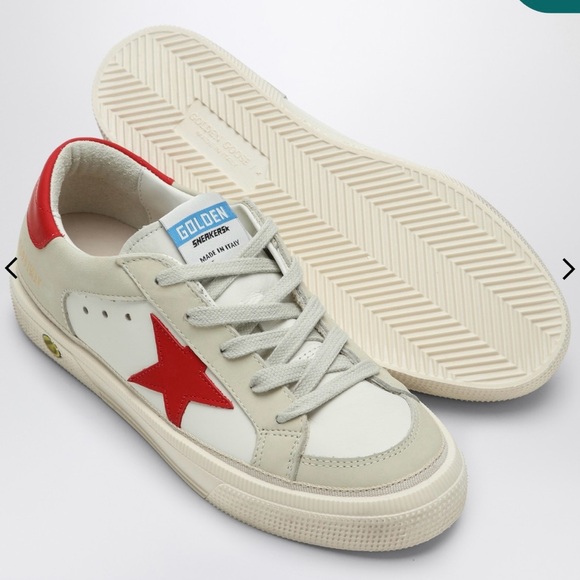 GOLDEN GOOSE MAY Red/White Sneakers BRAND NEW - Picture 11 of 12